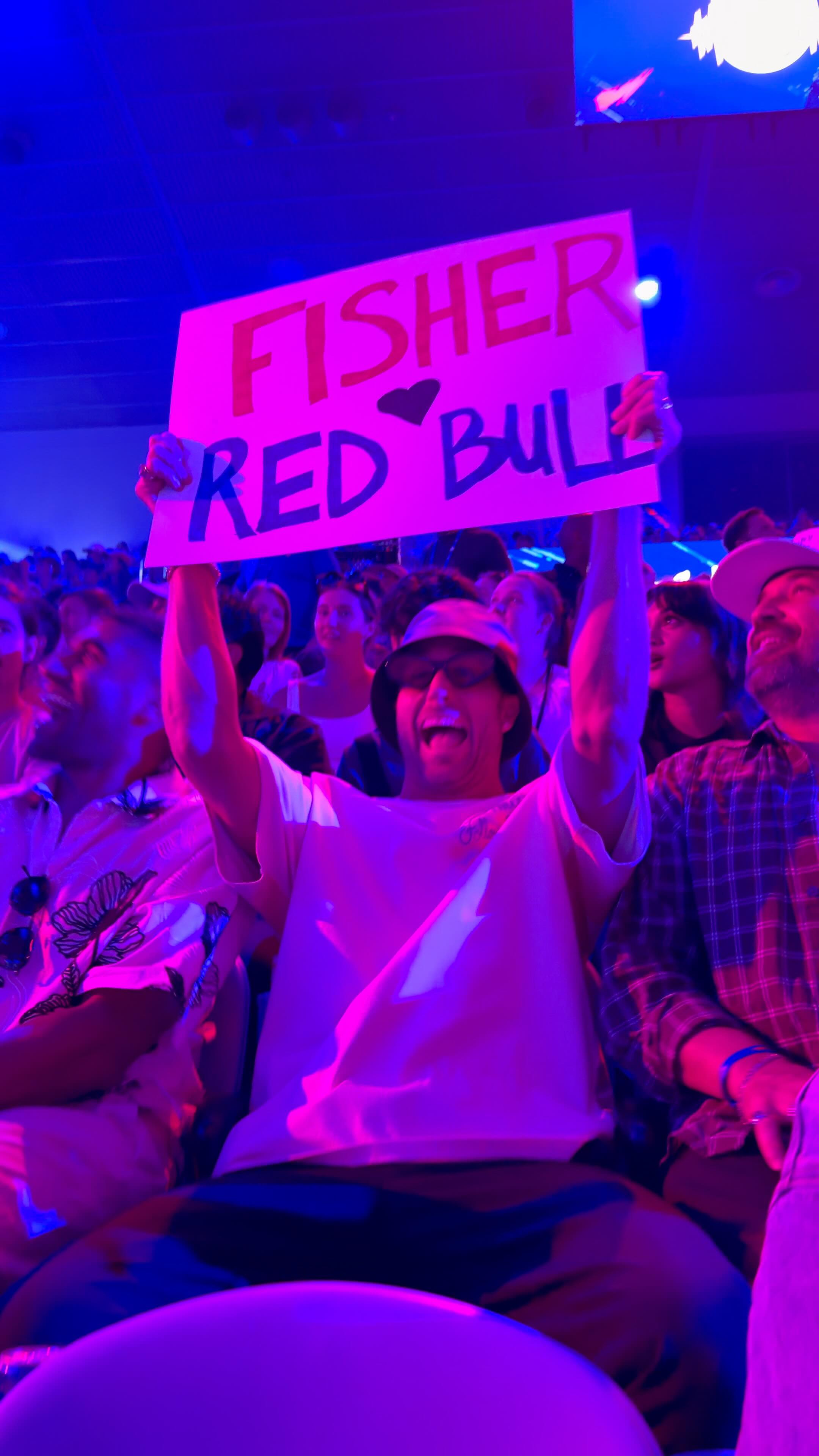 FISHER  🤝 Red Bull
Step 1: Kick off the year  ✅
Step 2: STAY TUNED… any guesses?