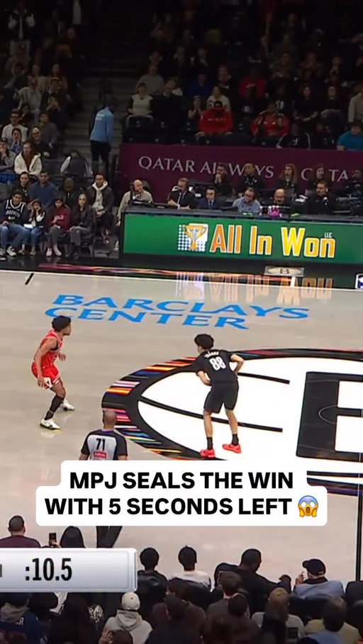 @mpj gets the bucket with 5 seconds left to secure the Nets’ home win! 💪