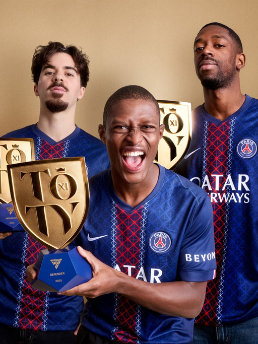 From Champions of Europe to Team of the Year recipients. Congratulations to Ousmane Dembélé, @vitinha and Nuno Mendes.

#FC26 #TOTY