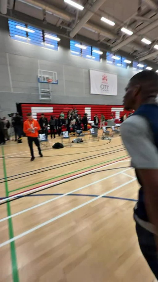 @cedriccoward asking the important questions at @memgrizz Media Day in London! 👏😂 The NBA London Game 2026 presented by Tissot is tomorrow at 12:00pm/et on Prime
