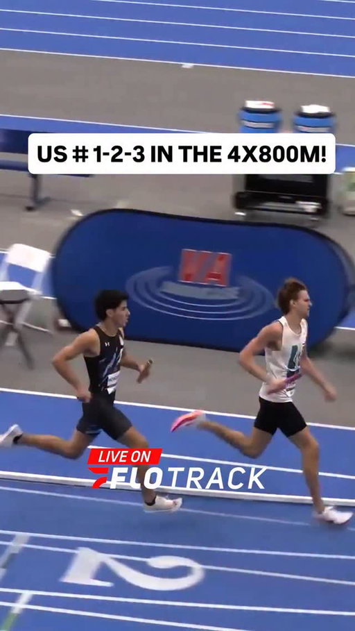 REWRITING THE LEADERBOARDS ✍🏼

IMG Academy runs 7:49.41 to win the Boys 4x800 at the Virginia Showcase- a new US #1!

Hickory and West Springfield run US #2 and 3 with a 7:49.51 and 7:53.60.

Watch the #VAShowcase LIVE on FloTrack