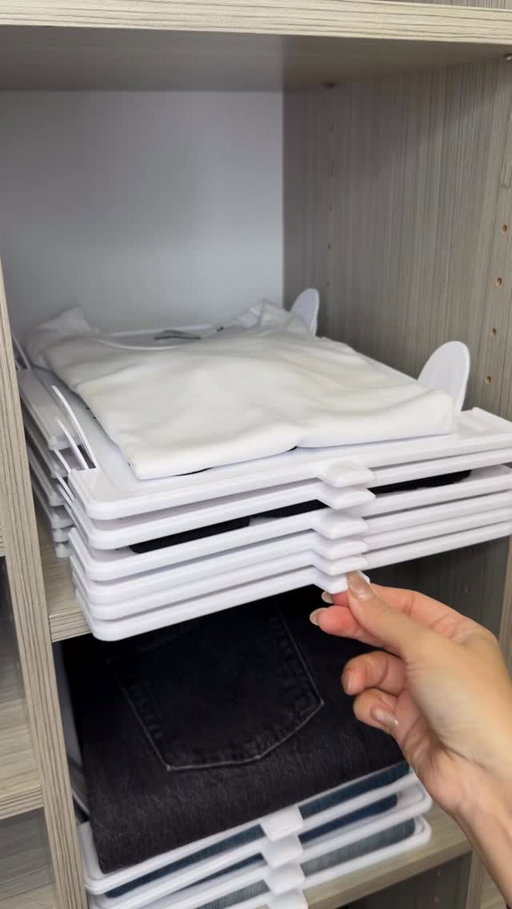 Amazon Stackable Closet Organizer!
🔗COMMENT “STACK” to receive a DM. 
Maximize vertical space with this stackable closet organizer. Perfect for shirts and pants 👚👖 🤍

#amazonhome #closetorganization #amazonorganization #stayorganized #closetorganizer