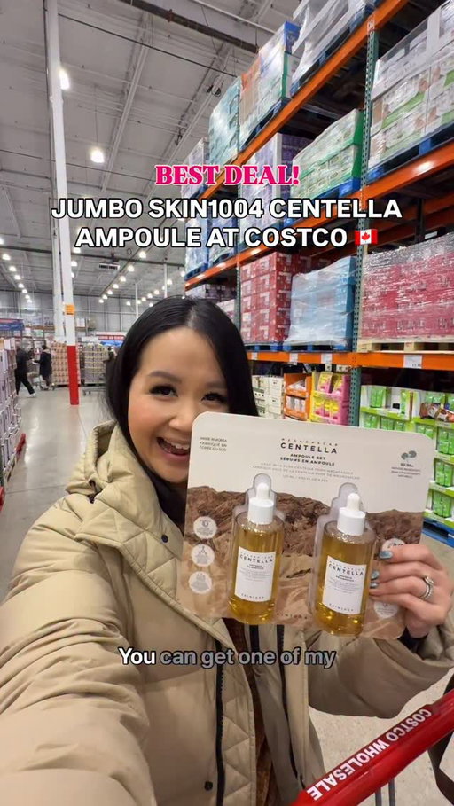 #AD SKIN1004 Centella Ampoule is now available in-store at Costco Canada with an exclusive set! This is the BEST deal! A pack of two full sized products is $39.99. @skin1004official 

 #SKIN1004 #CostcoFinds #CostcoDeals #CostcoMustHaves #CraveKBeautyAtCostco