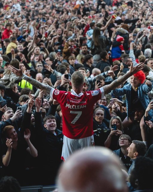 We can confirm back-to-back promotion winner and first-team captain James McClean has left the Club by mutual consent and will return to his hometown team, Derry City.

🔴⚪ #WxmAFC