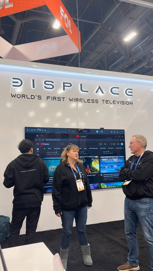 World’s first wireless TV…. @displace.tv was one of our top exhibits we visited at CES. Not only is it wireless, it mounts itself with no screws or holes in the wall required?? This one left us truly speechless, where has this been all our lives?!

They also have just the mount available for purchase that you can attach to whichever TV you already have and makes the wire hiding process seamless.