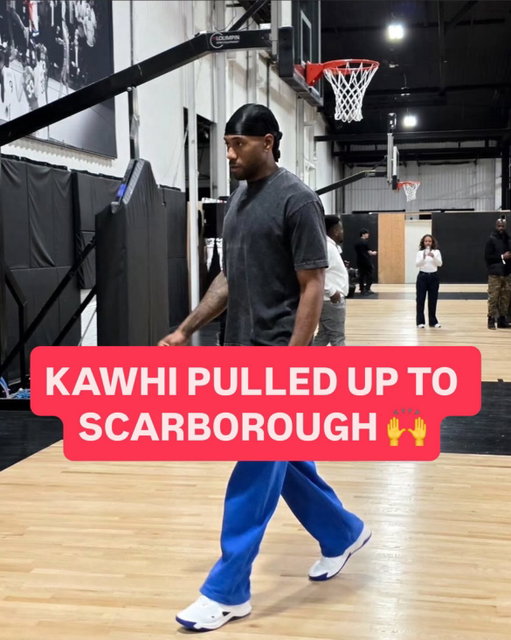 W Kawhi making time out his day for young ones UP NEXT 🤞 (via @tat.stadium, @areacode416ix)