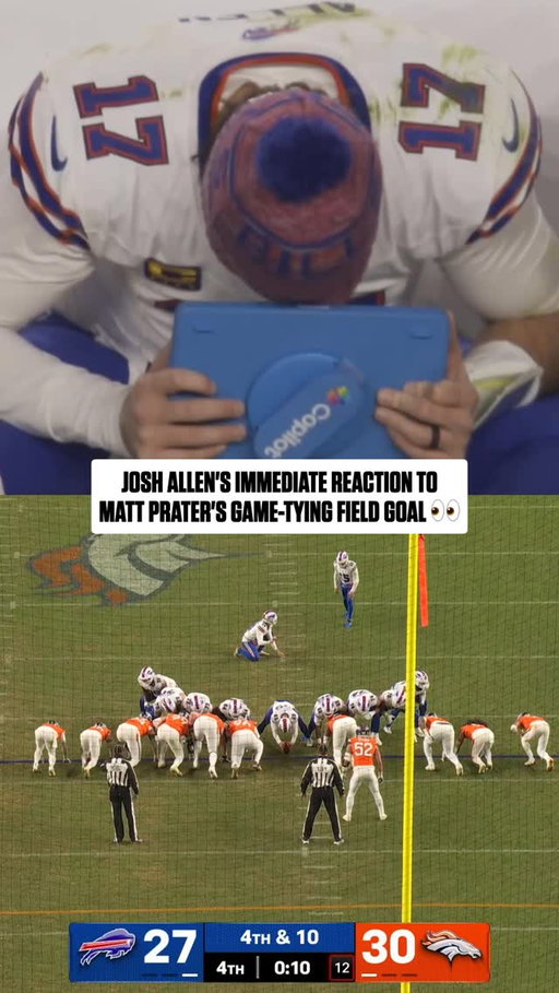Couldn’t look at first 😅

BUFvsDEN on CBS/Paramount+
Stream on #NFLPlus