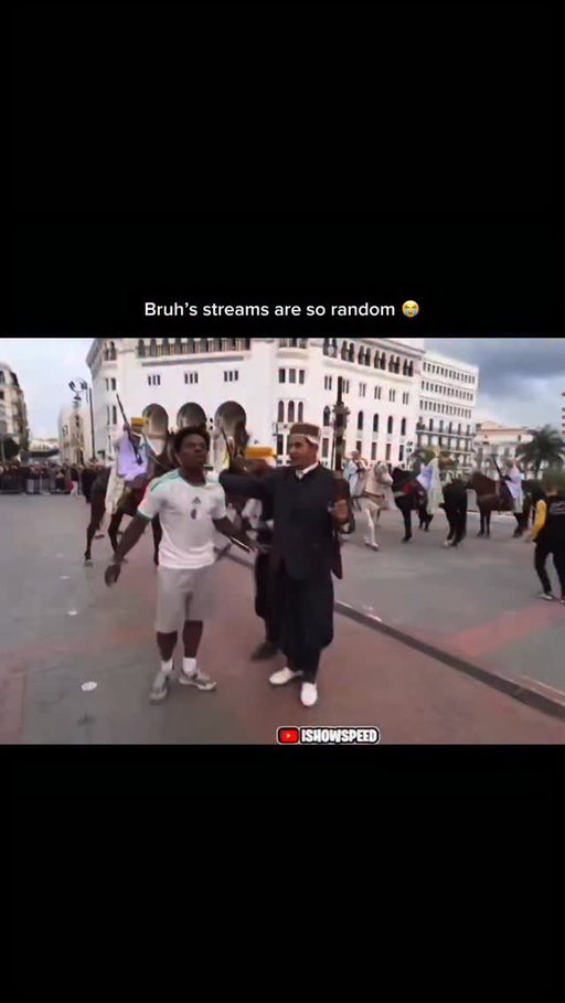 IShowSpeed’s streams are pure unpredictability, and that’s exactly why nobody ever knows what’s coming next. One minute he’s dancing in the street with strangers, the next he’s racing an Olympic athlete, getting challenged to strength tests, meeting presidents, or stopping mid-chaos to reflect on life. There’s no script, no schedule, no warning—everything just happens in real time. What makes it hit is how fast things switch. A calm moment turns into a crash-out. A joke turns into a serious conversation. A random encounter turns into a viral clip. Speed can walk outside and somehow end up in situations nobody could plan even if they tried. That randomness isn’t forced—it’s a result of him actually living in the moment and reacting to whatever the world throws at him. Fans don’t tune in to see what game he’s playing or where he’s streaming from. They tune in because anything can happen. The stream feels alive, like you’re watching events unfold instead of content being made. Every day is different, every location adds new chaos, and every interaction has the potential to turn legendary. That’s the secret. Speed’s streams aren’t random by accident—they’re random because real life is, and he’s brave enough to stream it as it is.