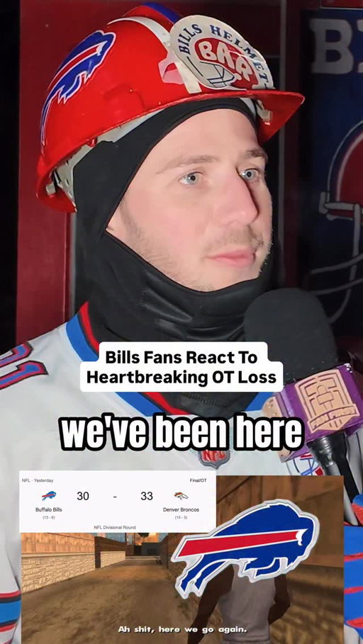 Why does it always gotta be heartbreak. 💔 There's always next year. 

Shoutout @billshelmetbar, we love you.

#bills #buffalobills #buffalo #billsmafia #broncos #denver #nfl #broncoscountry #fancam #fans #joshallen #interview #sports