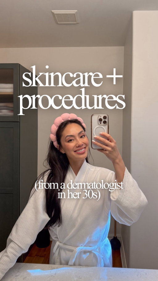 what products or procedures have taken your skin to the next level?
 
you know you’re getting old when you’re flattered that your patients ask “are you old enough to be a doctor” 🥲 this is everything I did to preserve and maintain my skin in hopes of aging gracefully! 

- one thing I wish I did better was more aggressive spf use at an earlier age - prevention is everything, after all!

- retinoids helped with my acne early on, but have the added benefit of collagen stimulation - so that was an unwitting slay 🤭

- cleanser for a clean base, of course, but double cleansing really changed the game. 

- moisturizer to keep things hydrated because dry skin is dull, irritated, and/or wrinkled skin. you can often achieve a youthful plump with just moisturizing alone! this one is a must for me especially as a dry skin girly, but even oily skin needs moisturizer!

- adding an antioxidant was a game changer for skin vibrance - I personally love vitamin C but have been adding in additional antioxidants with each passing year lol. 

- my favorite add-ons to further stimulate collagen and combat fine lines recently have been peptides, growth factors, and exosomes! it has added a few steps to my routine so I sometimes skip these on busy days where I can only do the bare minimum basics

- as for procedures, I’ve shared all this before, but recently also tried sculptra and am starting to get more curious about skin tightening! these are all things that I recommend to my patients all the time because they’re things that I would personally do and/or would want for my mother, sister, father, or fiance (though dad and Evan have yet to agree to let me do anything for them 😒)

comment ‘SKINCARE’ for the products used in this video 🫶🏻

#skincare #dermatologist #microneedling #aginggracefully #sculptra #botox #laser #filler #wearfigs