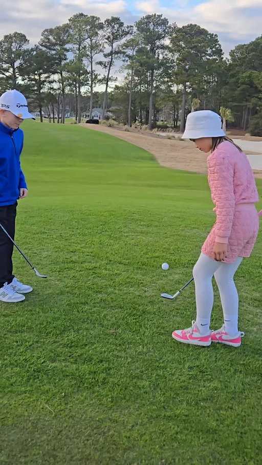Great to see them having fun after the first round of the IGEN Junior National Championship at Sea Trail Resort #trickshots #igenjuniorteam #igen #eaglemulligan #doitforthekids