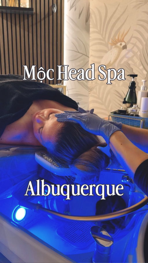 If you love having your hair played with, and honestly who doesn’t, you need to try this!

I had an incredible experience at @mocheadspa in Albuquerque, the first head spa in New Mexico! It was genuinely one of the most relaxing things I have done in a long time.

I booked the Restore treatment, which is one-hour long and $108, and Ashtynn, the specialist who did my service, was incredible. When you arrive at Mộc Head Spa, you start by choosing one of six aromatherapy options, then change into their silk gown and silk robe with spa slippers, and they get up close and personal with your scalp so you can actually see the areas they will be focusing on during your session. It was fascinating!

If you’ve seen videos of head spas before, there is this calming water spout that flows over your head which I thought was going to be the star of the show, but somehow it was not even my favorite part. The vibrating scalp massager and the silicone brushes that break up dead skin and clogged follicles were next level. If this sounds soothing to you, this experience is going to ruin you for regular spa days.

The entire space is calm, beautiful, and quiet. I left feeling lighter, clearer, and like my brain had finally shut off for the first time in weeks.

If you have long and or thick hair, there is an additional charge, which is something to keep in mind when booking.

Send this to someone who needs to treat themselves! 🧖🏼‍♀️ #mocheadspa #albuquerque #newmexico
