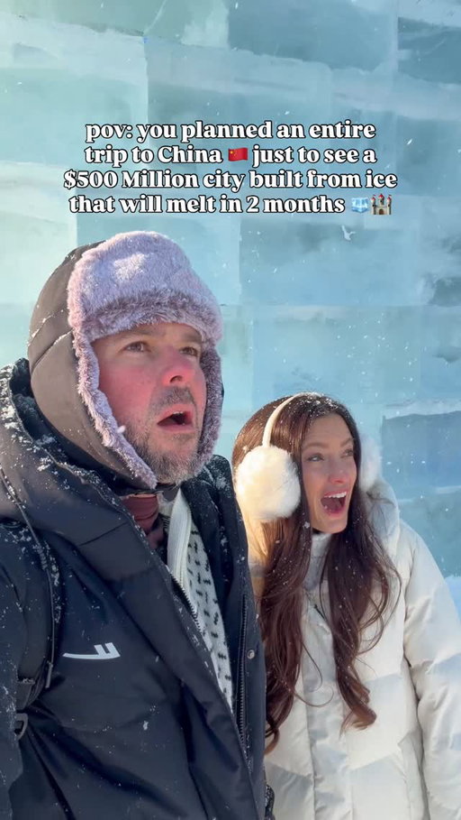 Follow @thelosttwo for more travel inspo ✨

It’s called the Harbin Ice & Snow Festival in China 🇨🇳 where thousands of massive ice castles, sculptures, and glowing night displays built entirely from ice 🧊🏰 Harbin genuinely looks like a frozen city from another planet 🤯

Here’s everything you need to know before visiting 👇🏼

🗓 Festival dates
The Harbin Ice & Snow Festival typically runs for about two months each year
❄️ The park usually opens between late December
✨ Ice sculptures and light displays run through late February

❄️ Temperatures (very important)
Harbin is one of the coldest cities in China
🌡️ Average temperatures during the festival are around −25°C
🥶 With wind chill, it can feel closer to −40°C

🧤 What to wear
🥾 Waterproof winter boots with thick insulation
🧥 Heavy down jacket rated for extreme cold
🧣 Thermal base layers, insulated pants, scarf or balaclava
🔥 Hand and foot warmers are essential

🎟️ Tickets explained

🎫 General entry tickets
• Can be purchased at the entrance
• Cost around ¥300–350 CNY which is roughly $45–50 USD
• Includes access to the world’s longest ice slide and the Ferris wheel
• Wait times can reach up to 2 hours for each attraction

💎 VIP tickets (highly recommended)
• Cost around ¥988 CNY which is roughly $140–145 USD
• Includes fast track access to the ice slide and Ferris wheel
• Saves hours of waiting, especially in peak season
• ⚠️ Can only be purchased in advance via WeChat or Alipay
• Not available at the door

⏰ When to visit
🧊 The festival runs from early January until late February when temperatures are the coldest.

🕙 Park hours
The festival runs daily from 10:00am to 9:30pm
🌅 Visit earlier in the day for fewer crowds
🌌 Stay into the evening to watch the entire ice city light up

More Harbin tips and our full itinerary coming soon 👀