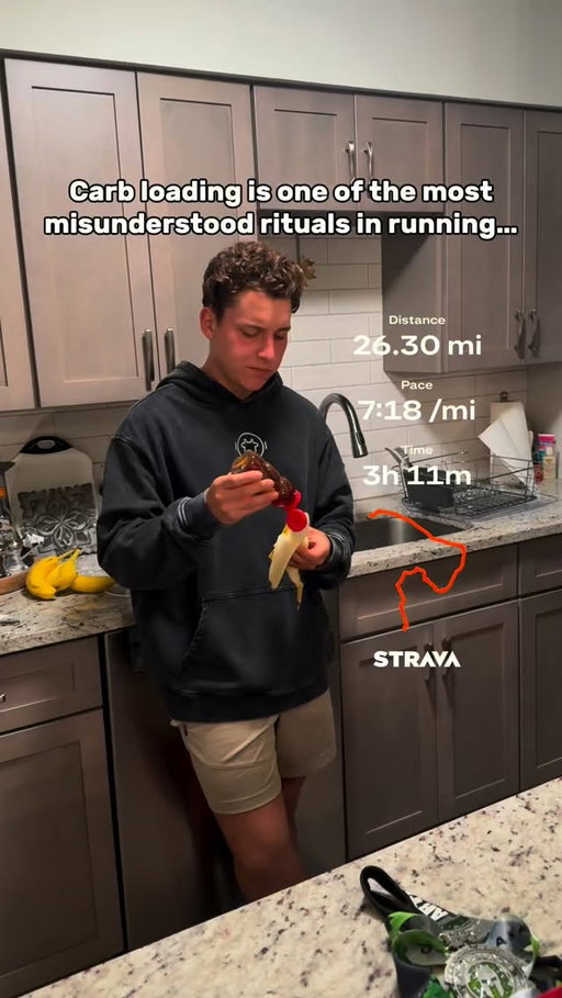 You’re not fueling your races correctly...

Most runners think it’s:
🍝 a massive pasta dinner
🍕 a cheat meal
🥖 “eat a lot the night before”

That’s not carb loading.
That’s panic eating.

Real carb loading is about maximizing muscle glycogen so your legs don’t hit empty when the race actually starts.

Here’s where people mess it up 👇

🔹 Carb loading starts 48–72 hours before race day, not the night before.
Your muscles can only store so much glycogen at once… and it takes time to fully saturate them.

🔹 It’s about carbs per kilogram of bodyweight, not “how full you feel.”
Most endurance athletes need 8-12g of carbs per kg during a proper load depending on race distance and training volume.

🔹 Fiber matters more than people realize.
High-fiber foods slow digestion and cause GI distress.
Low-fiber carbs = faster absorption, better gut comfort, better race morning.

🔹 Carb loading is NOT overeating fat.
Fats slow gastric emptying and blunt carb uptake.
During a load, carbs should dominate calories temporarily.

🔹 You shouldn’t feel stuffed.
You should feel topped off.
Bloated usually means the food choice was wrong, not the carb amount.

And here’s the big one most runners never hear 👇

You don’t “earn” carb loading by being elite.
You earn it by racing long enough to empty glycogen.

When done right:
✔️ your heart rate stays lower
✔️ perceived effort drops
✔️ pace feels controlled longer
✔️ you don’t bonk for no reason

Fitness determines how fast you can go.
Fuel determines how long you can stay there.

If you’ve ever trained perfectly and still fallen apart late in a race:
this is probably why.

⸻

Comment “GUIDE” for my free hybrid athlete guide

This isn’t guesswork. It’s physiology.