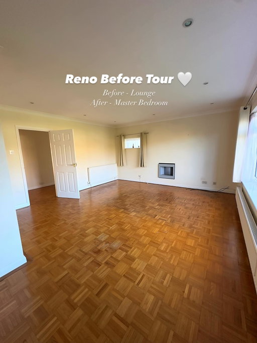The Reno Before Tour 🏡

Before ➝ what each room will become! 
Reno starts tomorrow 🔨✨