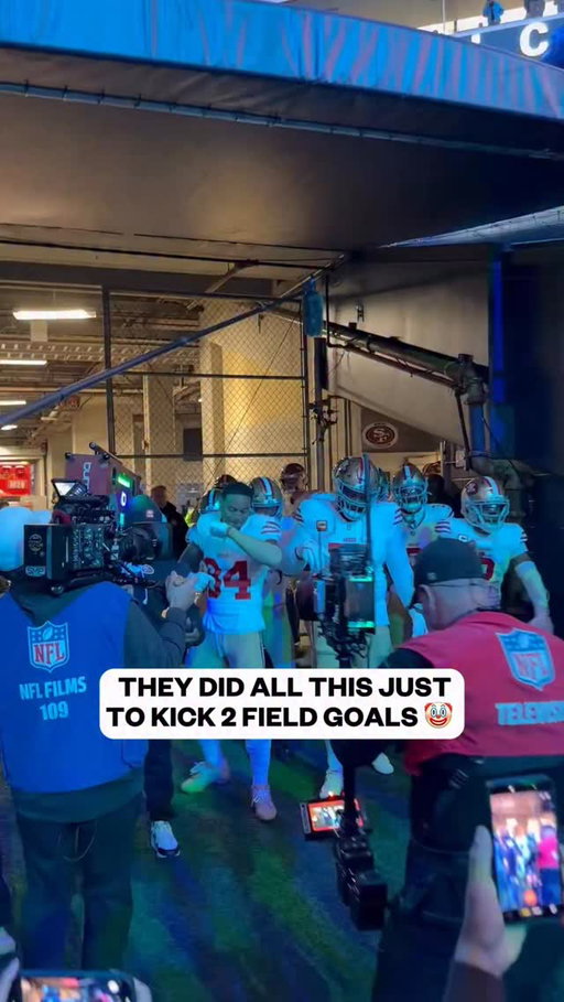 The 49ers came onto the field with the confidence of a team ‘bout to drop 50. Instead, San Francisco scored 6 points on two FGs in a Divisional loss to the Seahawks. 🤦‍♂️