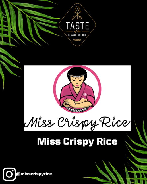 🍽️ CHEF REVEAL 🍽️
 
We’re excited to welcome Miss Crispy Rice as one of the featured culinary experiences at Taste of the Championship Miami! 🌴✨
 
Known as the world’s first crispy rice & handroll bar, Miss Crispy Rice brings a fresh and playful take on Japanese classics with expertly prepared crispy rice, nigiri, handrolls, and chef-driven omakase crafted from hand-picked ingredients sourced from Tokyo’s fish market. Whether enjoying a multi-course omakase journey or sampling their inventive sushi creations, this Coral Gables favorite adds vibrant flavor and creative technique each dish.
 
Join us as top chefs and standout culinary makers come together for an unforgettable night of food, culture and championship energy 🏆🔥
 
📍 M2 Nightclub, Miami Beach
📅 Sunday, January 18th 2026 5-8PM
🎟️ Link in bio
#CFBPlayoff
#TasteOfTheChampionship
#TOTC2026