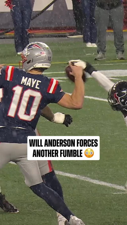Three sacks. Two forced fumbles. Will Anderson has been EVERYWHERE 😱

HOUvsNE on ESPN/ABC
Stream on #NFLPlus and ESPN App