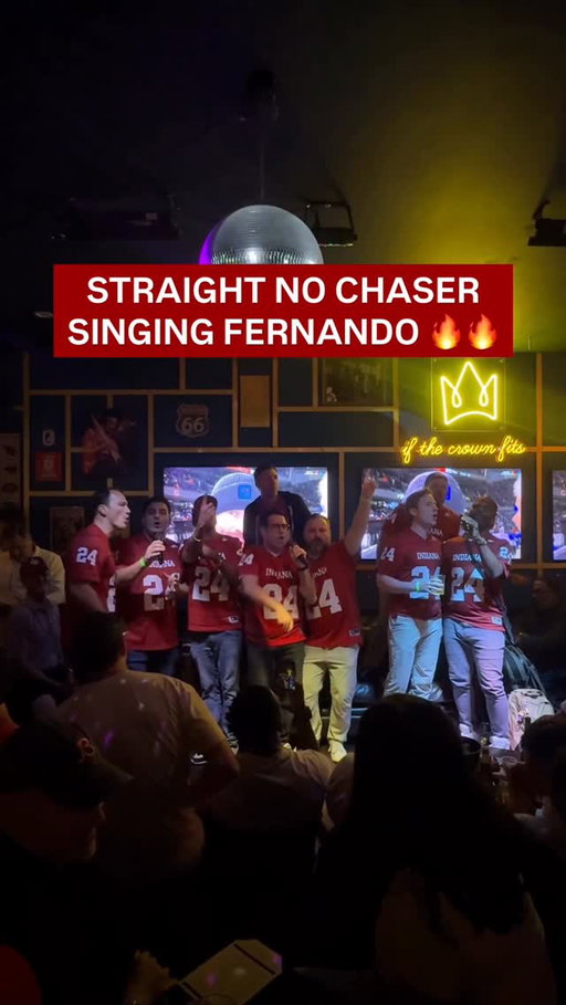@sncmusic surprise performance of Fernando the night before the Natty!! #iufootball #hoosiers