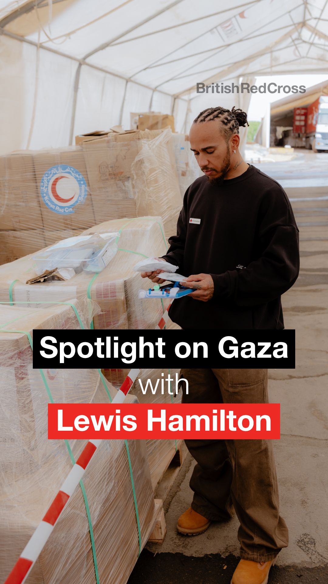 Witnessing the human cost of this crisis is impossible to forget. Lewis Hamilton travelled to Jordan last month to meet teams from the Jordan Red Crescent and the Palestine Red Crescent Societies, hearing directly from those working tirelessly to support people in Gaza.⁣
 ⁣
From doctors treating injuries, to teams supporting people through harsh winter conditions, the Red Cross and Red Crescent Movement continues delivering care, dignity and hope. ⁣
 ⁣
But the trickle of aid reaching Gaza is nowhere near enough, and winter has only deepened the suffering. People need a sustained, unimpeded flow of lifesaving support to withstand these conditions.⁣
 ⁣
We must not stop talking about this continued and devastating crisis.