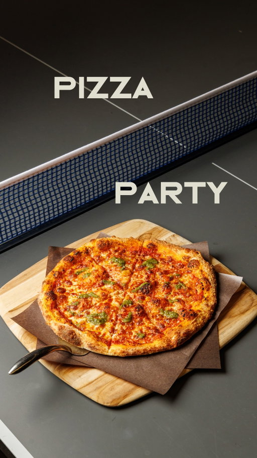 Ping pong and pizza…. elite combo 🔥🏓⁠
⁠
Thanks for joining us with your crew, @joseph_video!