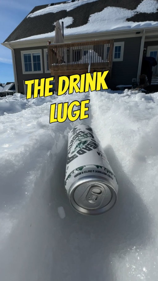 It’s a long walk to the house and back, so I built a delivery system 😁 #canada #canadian #hockey #winter #dad