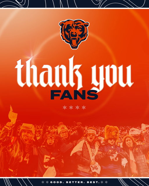 Thank you to the greatest fans in the world for riding with us all season long. As always, 🐻⬇️