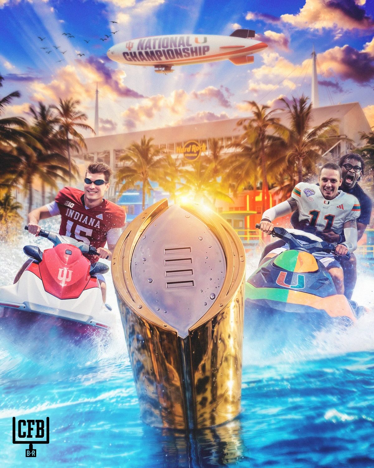 INDIANA VS. MIAMI. A NATIONAL CHAMPIONSHIP ON THE LINE 🏆

Who will win the race to the Natty? 🏁🔥

#cfp #collegefootball #cfb
