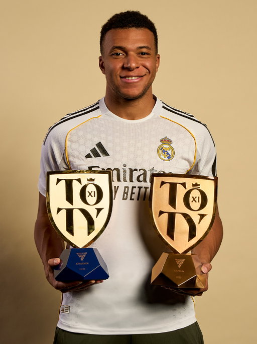 Leading from the attack. The captain of #FC26's Team of the Year, Kylian Mbappé.

#TOTY