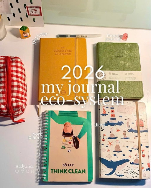 My 2026 Journal Eco-system 📔📝💛

I finally done it and so excited to show guys my journals for 2026 😍.
I think I’m writing more this year because I know I need to manage my feelings more seriously since now. So, writing is the simplest way for me to reflect and relieve 🍃.
Once again, I hope you’re happier, luckier and focus on yourself this year 😇.

Thanks for Reading 🩵! 

#journalspiration #2026planner #studygramcommunity #studygramuk #writingislife