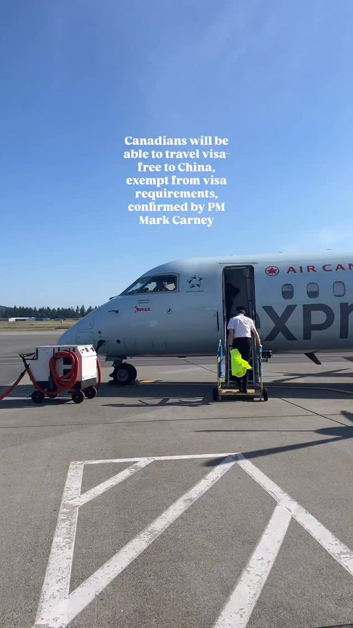 During his visit to China, PM Mark Carney has annoyed that Canadians will received visa-free travelling to China. ✈️🇨🇳

More information is to be confirmed on the start date but this should allow travellers to stay in China visa-free for up to 30 days in 2026. ✈️

#canada #china #canada #markcarney #visafree #chinacanada #primeminister #aircanada  #travelnews #budgettravel  #breakingnews #latestnews #westjet #travelblogger #girlslovetravel #travelhacks