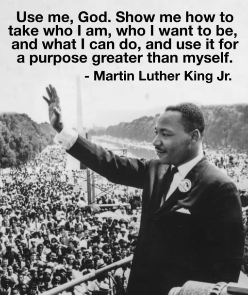 Powerful words from a wise man and leader driven by faith 🙏

Are you serving in a way that’s bigger than yourself? 

#mlkday