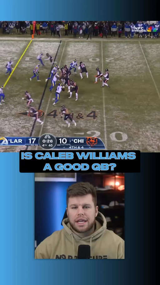 Caleb Williams is not a good quarterback #nflplayoffs #chicagobears #calebwilliams #packers