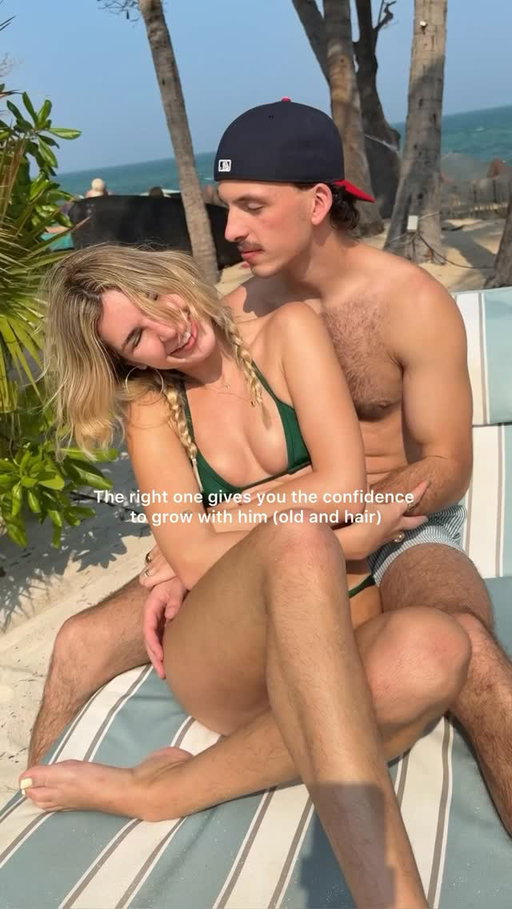 Why is it that deep to society when it’s so simple to us : after a long travel he didn’t feel like shaving, me neither, so we both didn’t. End of the story. Not deep. Why is this a society matter ? There was so many awful comments on my hairy legs reel, I just can’t comprehend the drama it’s exhausting 😭😮‍💨
