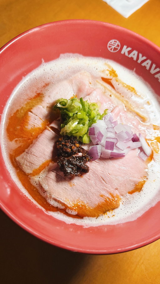 ✨ Hosted ✨ 
Kayava Belltown is now open! Had such a great time at their opening day 🍜 We got their spicy paitan and spicy miso ramens and their garlic karaage, we even won some free edamame by spinning the wheel! If you love their Fremont location or haven’t tried @kayava.us definitely go check them out in Belltown!