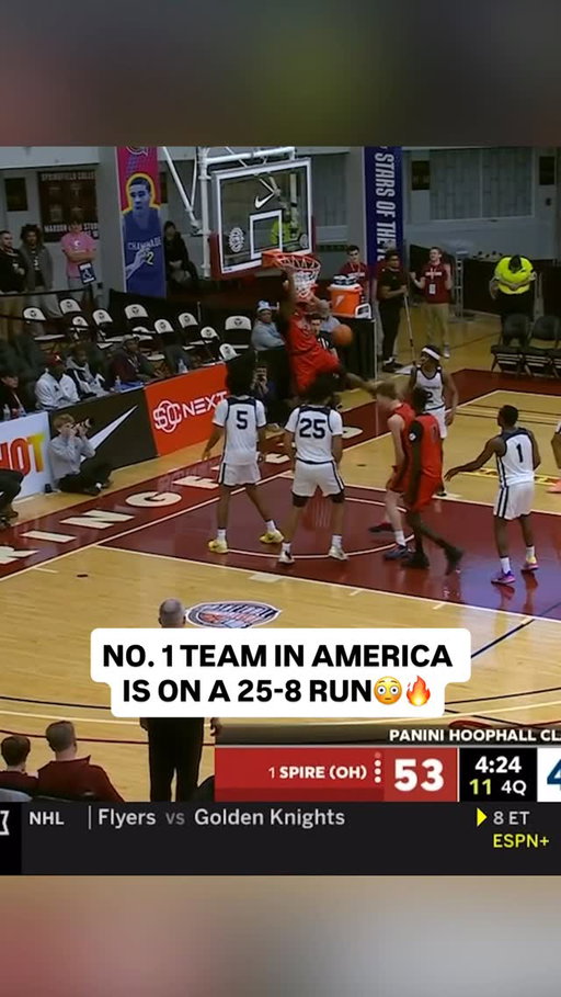 No. 1 Spire (OH) has completely taken over this top 10 matchup at the Hoophall Classic 👀