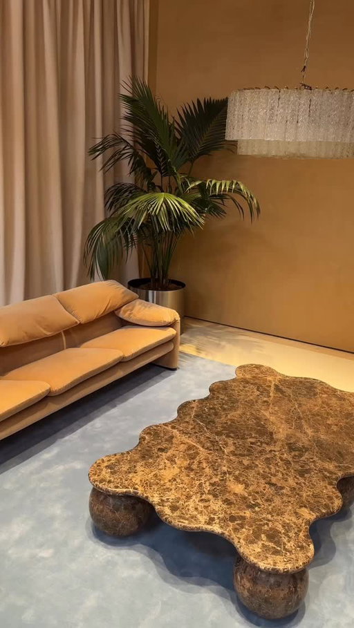 A custom 16ft @formastrata Sky Blue rug for @formlosangeles incredible showroom 🩵 if you need custom sizing for your project please email us at info@formastrata.co