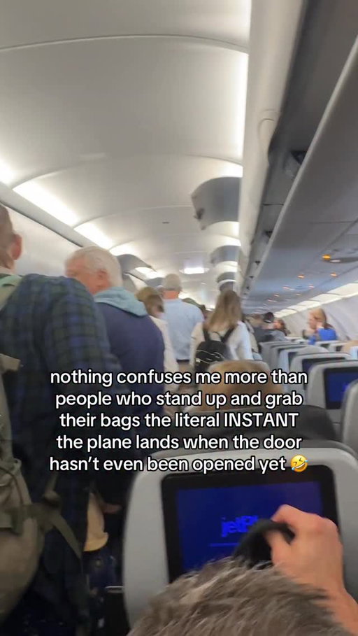 and people rushing the aisles from the back of the plane who are trying to get off earlier 🤣

#boston #airport #plane #travel #newengland