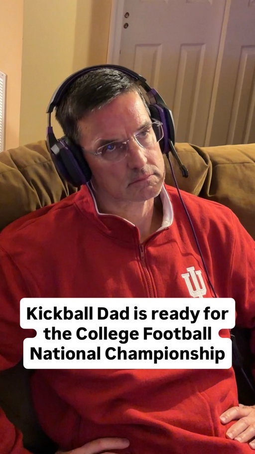 Kickball Dad is coaching the College Football National Championship from the couch tonight 🏈 #curtcignetti #football #cfp #collegefootball