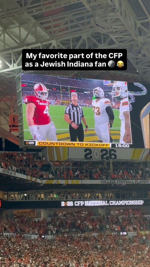 I’m definitely the only Hoosier Jew from Alaska 😭 #jewish #collegefootball #indiana