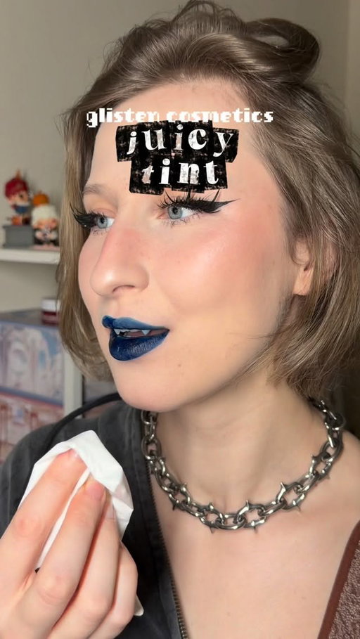 (lip tints) scare the living shit out of me* 

• if you want strong tint - @glisten_cosmetics is your girl
ngl im going to work in 6h and I don’t think my patients will appreciate blue lip 💀 YALL WANTED BLUEBERRY - fear the consequences 

SEND HELP

#liptint #makeup #indiemakeup