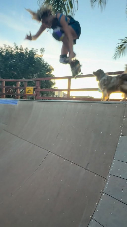 A run from the backyard the other day with Brianna. ❤️ listening to Sugar Magnolia, also a commemoration to Bob Weir!

#iguanabowl #skateclips #skateclipsdaily #encinitas #skate