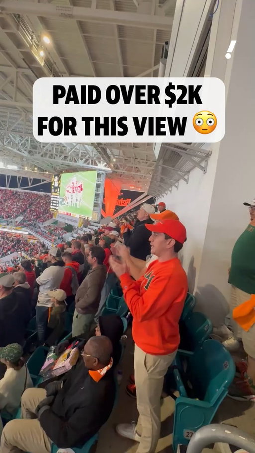 These fans paid more than $2k per ticket 💰