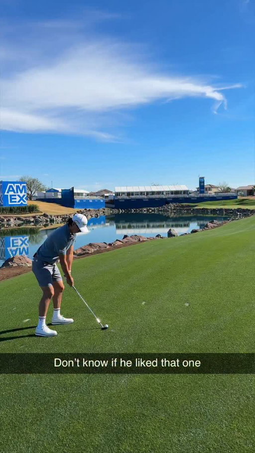 Maybe it wasn’t a bump and run….

————-

New Episode from @theamexgolf coming Wednesday with Minwoo 👀