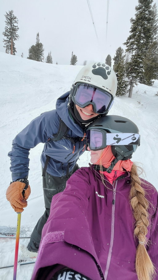 good thing it’s a powder day…
