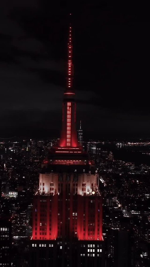 Never Daunted. Tonight, our tower lights will shine in cream and crimson for one hour to celebrate @IndianaFootball winning the College Football Playoff National Championship!