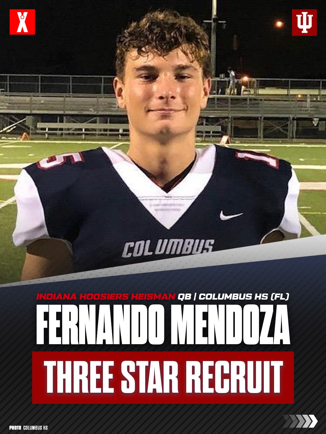Former 3⭐️ recruit Fernando Mendoza leads Indiana to historic undefeated 16-0 season and the College Football National Championship 🔥🏆

Columbus HS (FL) product finishes his career with the Heisman Trophy and the Natty 🐐

( via @thescore )