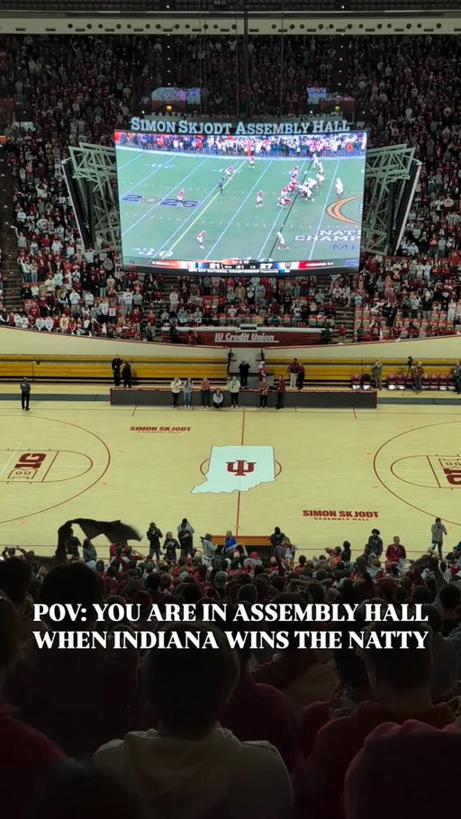 INSIDE ASSEMBLY HALL WHEN INDIANA WON IT ALL 

(🎥:pdstewie)