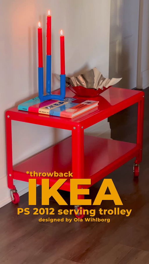 Throwback alert ‼️

I have such an admiration for PS collection pieces as they came out as fun, experimental and colorful. 🙌🏻

Ola Wihlborg participated in the PS 2012 collection and released this trolley that can be used as a coffee table or side table for example. 

It came in a powder coated white, blue and red of course. 

Ola mentioned -  I stumbled upon a tea trolley one day when I was browsing through catalogs. Tea trolleys feel old-fashioned, but there’s still a need today for mobile things. My goal became designing different solutions for the living room, not just a piece of furniture. Instead of being just a tea trolley, IKEA PS 2012 coffee table also works for storage. The casters makes it easy for you to move the table around. 

Save for later ✨✨✨

#vintageikea #ikeafinds #designtok #apartmenttherapy #ps2012 

@ikeacanada @ikea @ikeaswitzerland @ikeadeutschland @ikeabelgium @ikeafrance @ikea.india @ikea_id @ikeaitalia
