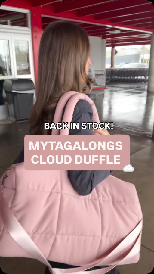 ☁️ RESTOCK AT COSTCO CANADA! ☁️⁣
⁣
Back by popular demand, the $24.99 @MYTAGALONGS Cloud Duffle is back in warehouses nationwide in 3 colours: Baby Pink, Beige & Black.⁣
Your new favourite lightweight carry-on, weekender, and everyday go-to bag.⁣
⁣
It sold out fast last time, so grab yours while you can!⁣
⁣
Itm. 1984444